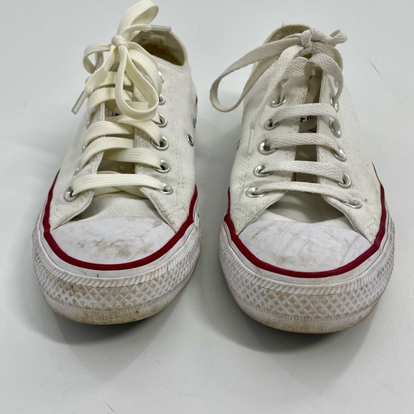 Women’s Converse Chuck Taylor Canvas Classic Low Top White Lace Up Sneaker 7.5 - Picture 5 of 10